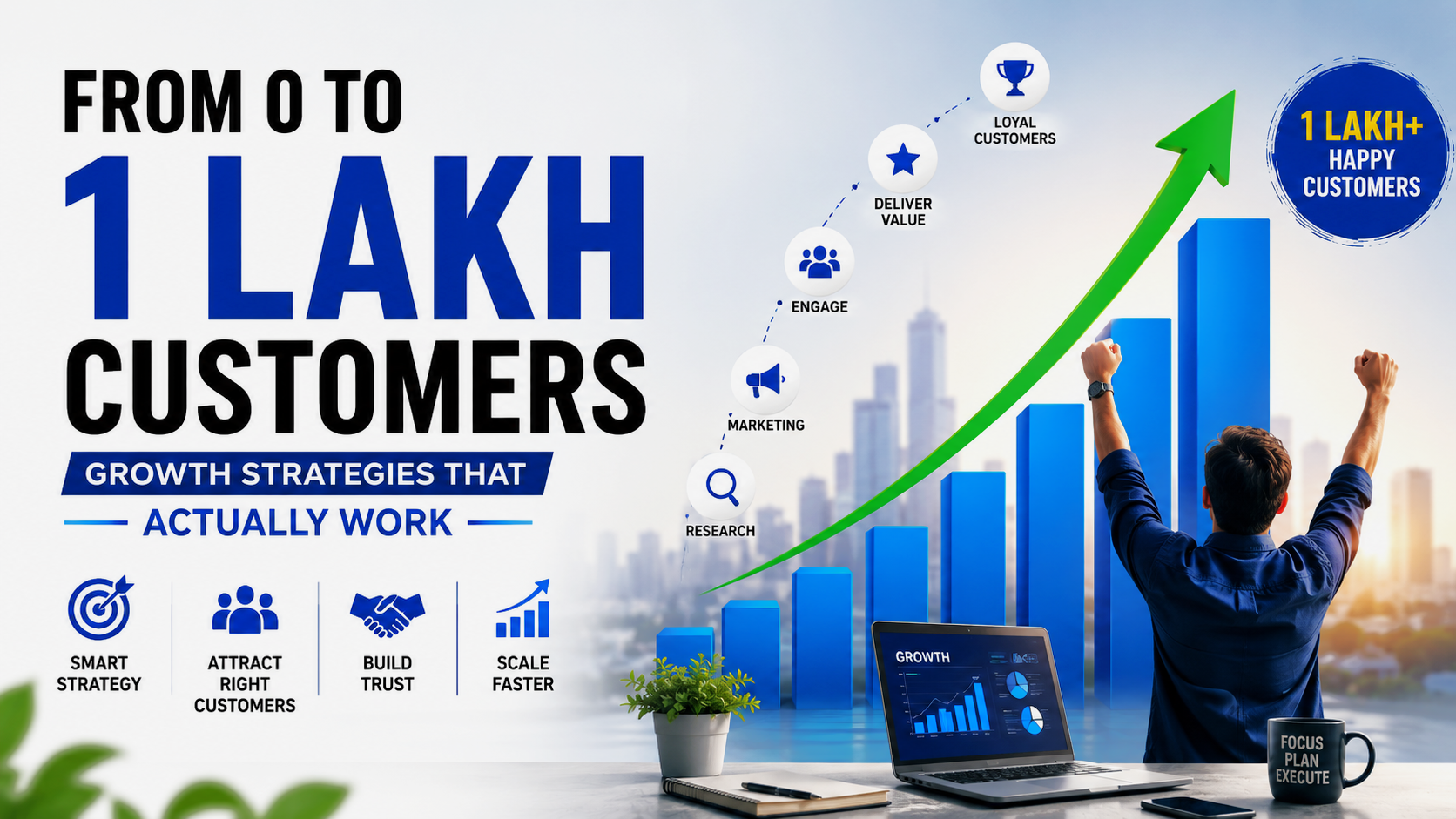 From 0 to 1 Lakh Customers: Growth Strategies That Actually Work